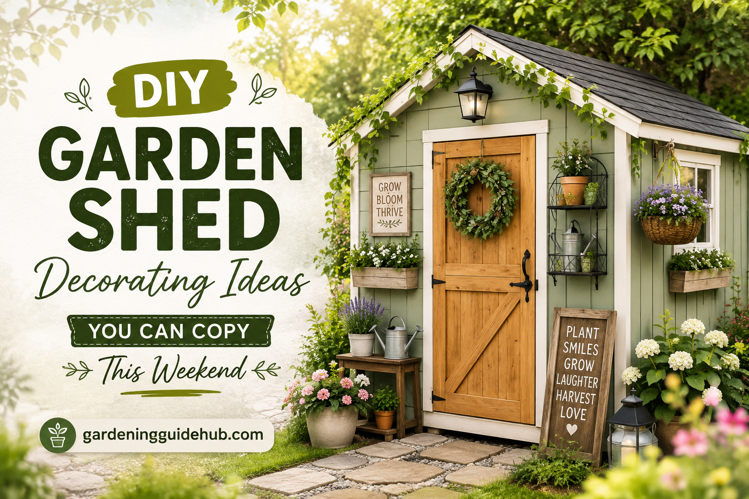 DIY Garden Shed Decorating Ideas You Can Copy This Weekend