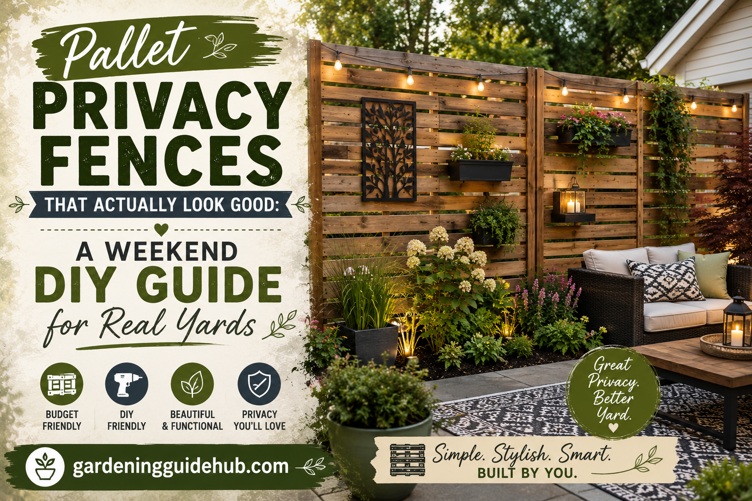 Pallet Privacy Fences That Actually Look Good: A Weekend DIY Guide for Real Yards