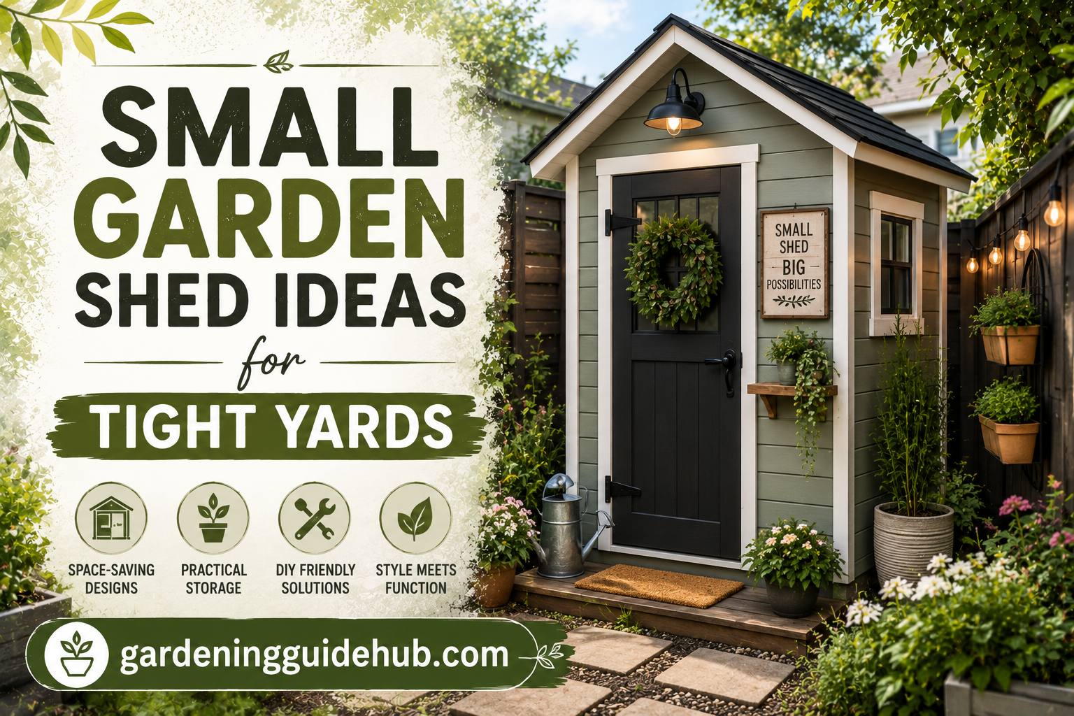Small Garden Shed Ideas for Tight Yards