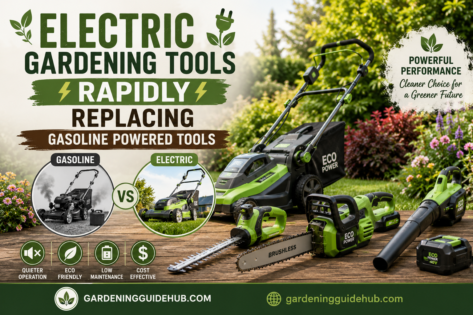 Electric Gardening Tools Are Rapidly Replacing Gasoline Powered Tools