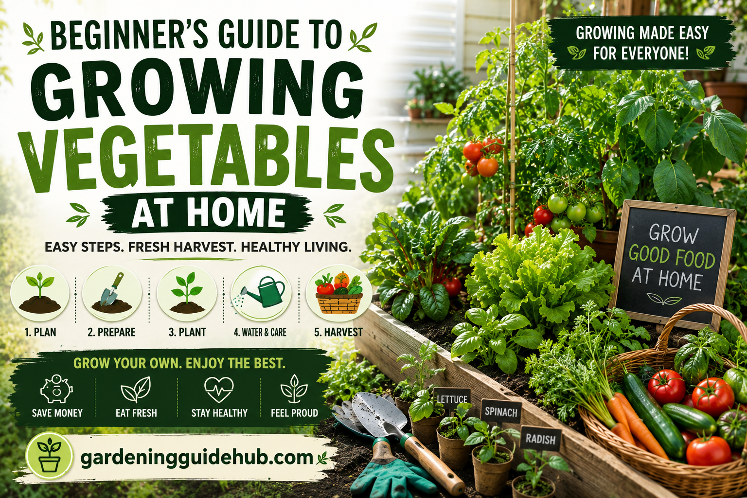 Beginner’s Guide to Growing Vegetables at Home