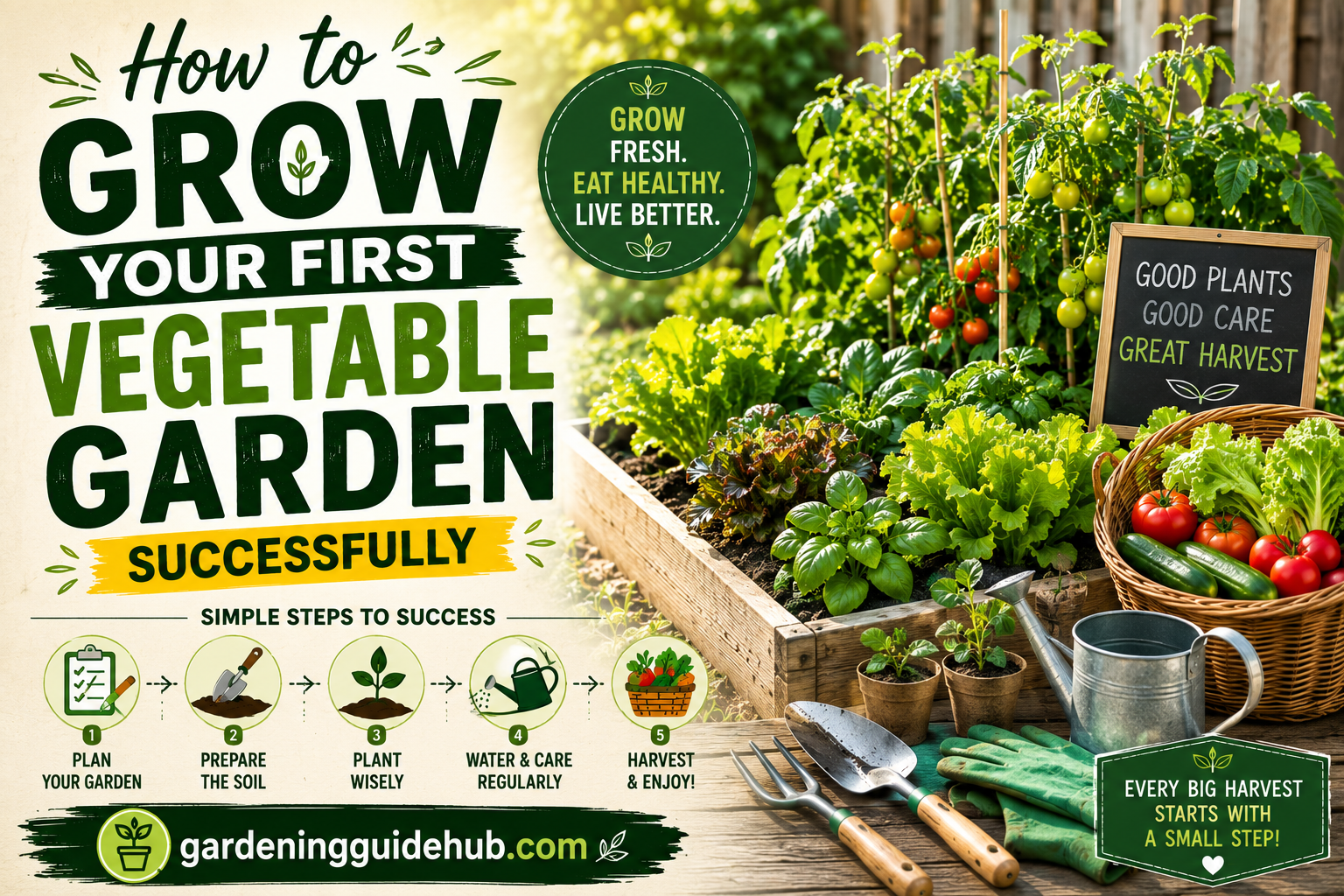 How to Grow Your First Vegetable Garden Successfully