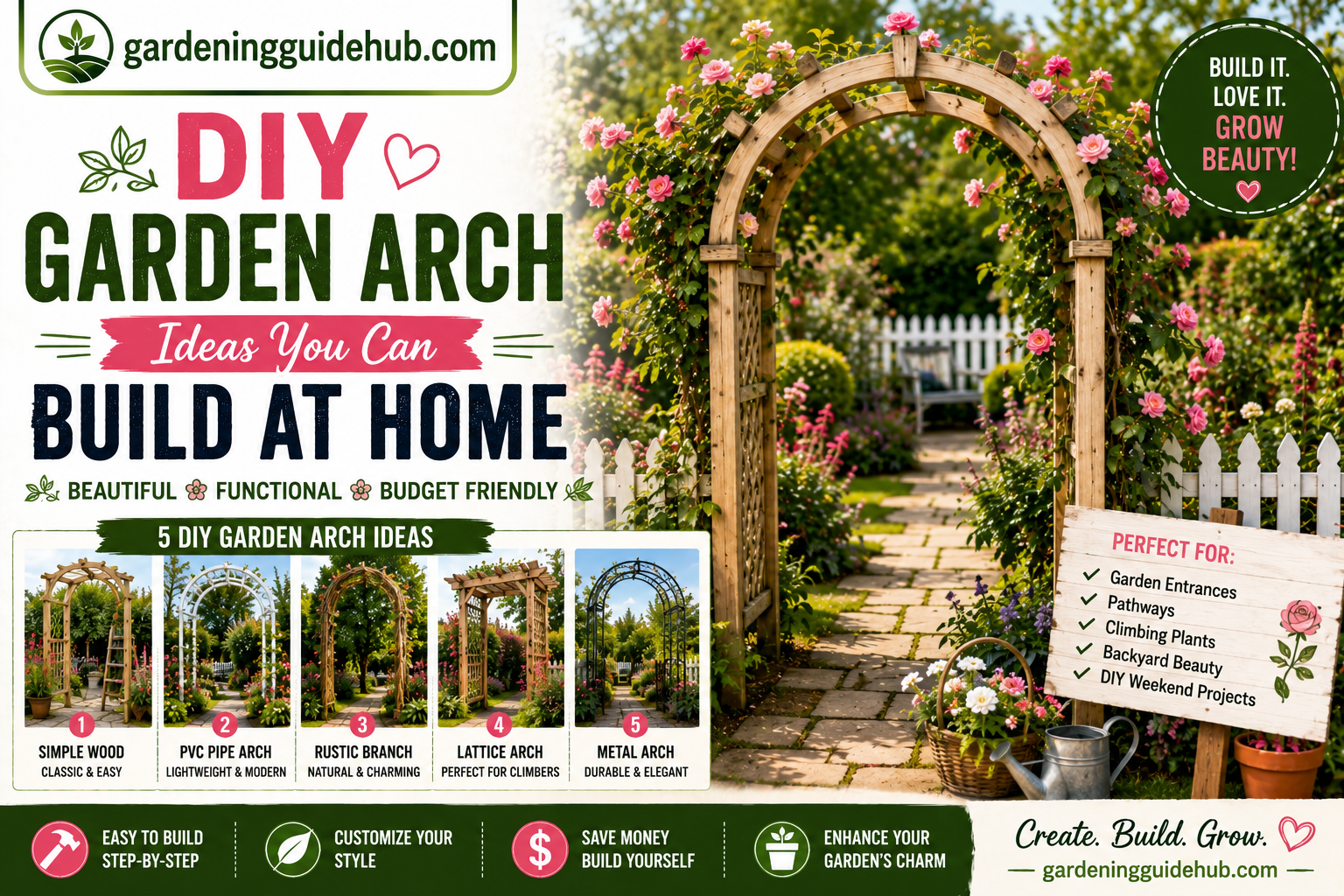 DIY Garden Arch Ideas You Can Build at Home