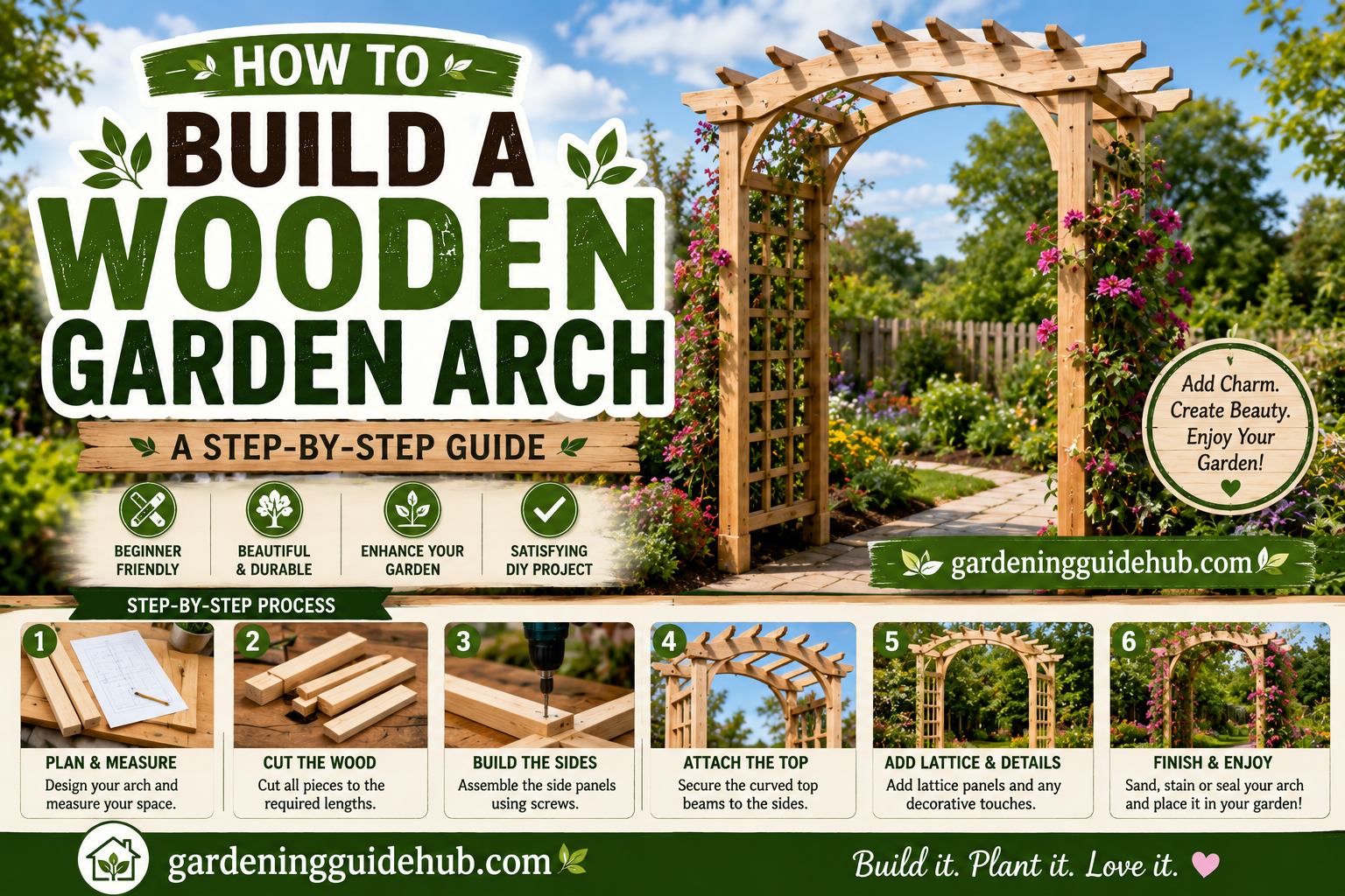 How to Build a Wooden Garden Arch