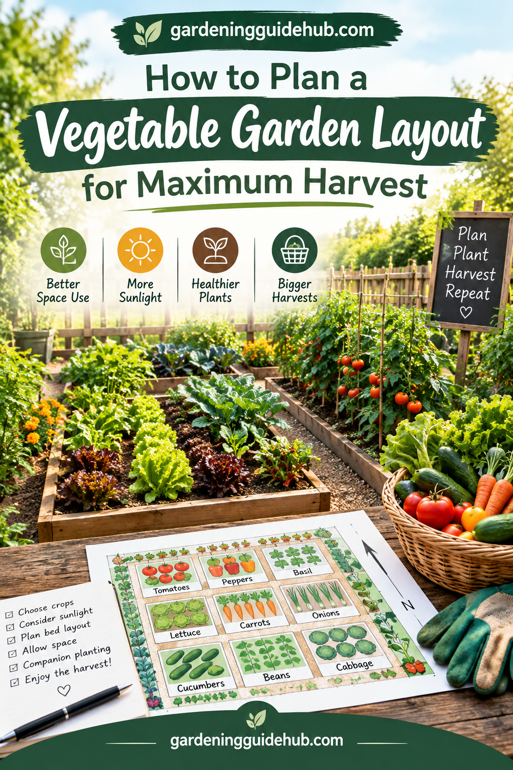 How to Plan a Vegetable Garden Layout for Maximum Harvest