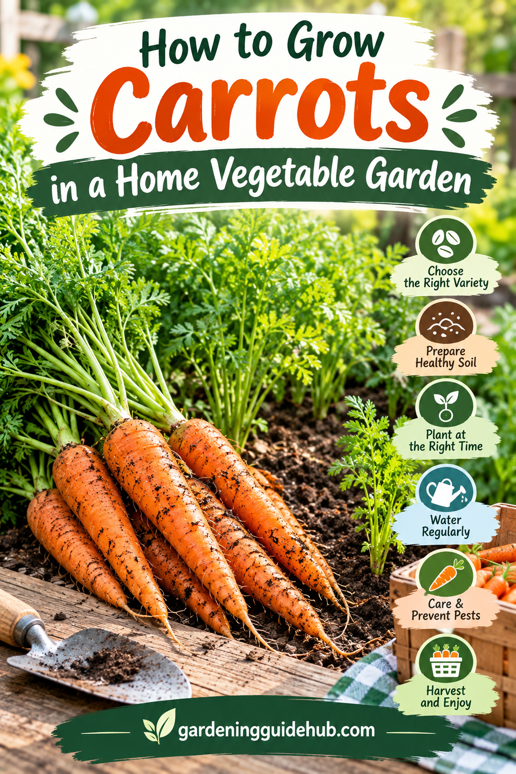 How to Grow Carrots in a Home Vegetable Garden