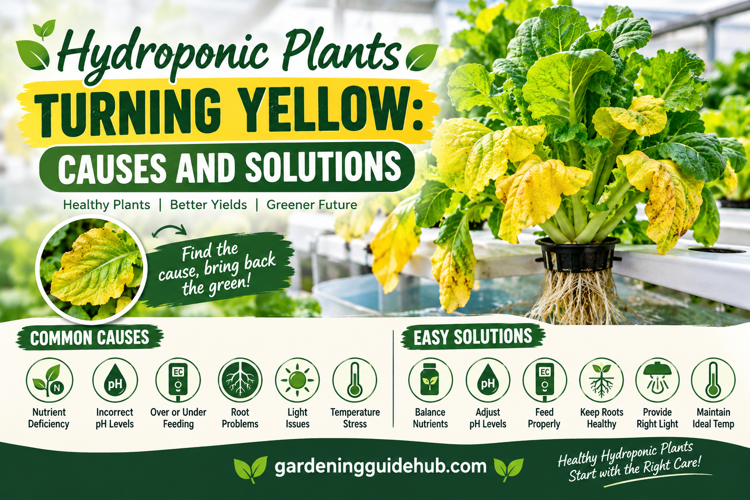 Hydroponic Plants Turning Yellow: Causes and Solutions
